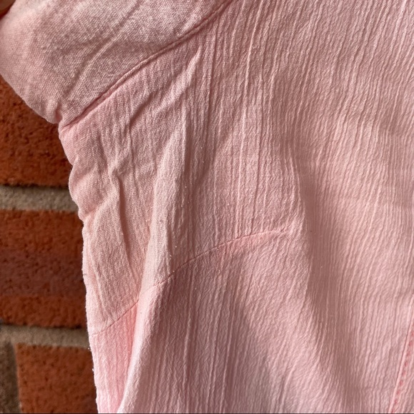 M&S Light Pink Short Sleeve Button Down Shirt - Picture 9 of 13